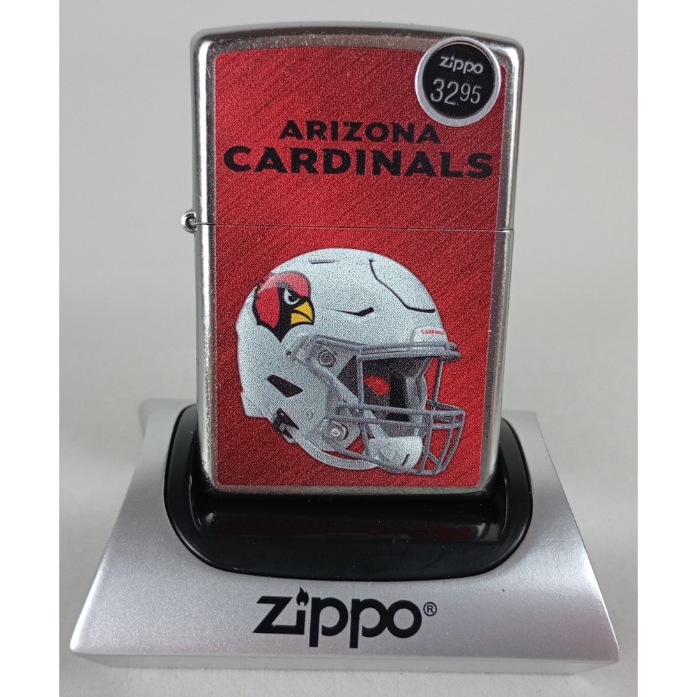Brand New in Box Genuine Zippo NFL Lighter Arizona Cardinals Football Helmet